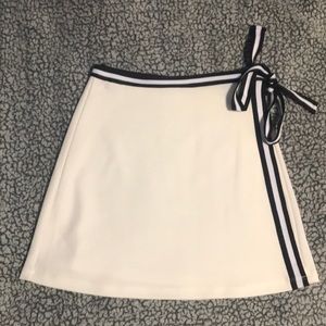 White and black skirt